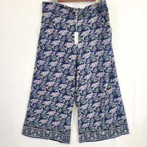 NWT Max Studio Floral Wide Leg Pull-on Pants size XL